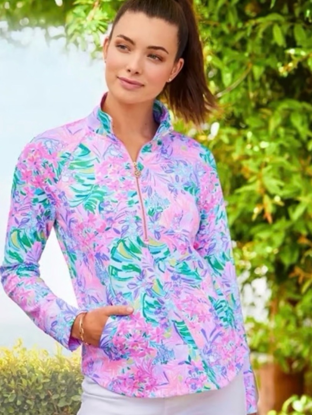 Lilly Pulitzer Disney Parks Skipper Popover in Disney Dreamin XXS - NWOT